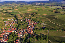 Village view from the east in Dierbach in the state Rhineland-Palatinate, Germany