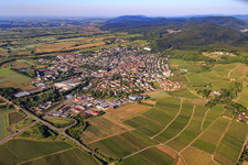 City view from the northwest in Bad Bergzabern in the state Rhineland-Palatinate, Germany