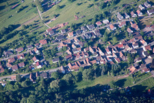 Bird's eye view of Birkenhördt in the state Rhineland-Palatinate, Germany