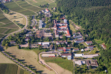 Hospital grounds of the Clinic Klinik fuer Kinder-/Jugendpsychiatrie and -psychotherapie in the district Pfalzklinik Landeck in Klingenmuenster in the state Rhineland-Palatinate, Germany
