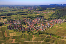 View of the Haardt from the north in Klingenmünster in the state Rhineland-Palatinate, Germany