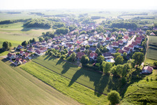 Drone image of Neewiller-près-Lauterbourg in the state Bas-Rhin, France