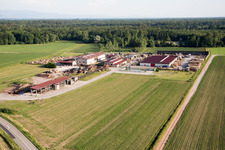Niederrœdern in the state Bas-Rhin, France from above