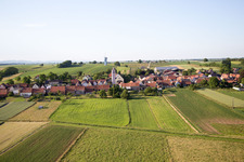 Oberrœdern in the state Bas-Rhin, France out of the air