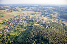 Aerial view of Conference center in Gœrsdorf in the state Bas-Rhin, France