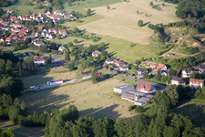 Aerial photograpy of Lembach in the state Bas-Rhin, France
