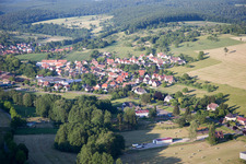 Oblique view of Lembach in the state Bas-Rhin, France