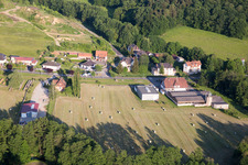 Lembach in the state Bas-Rhin, France from above