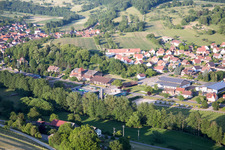 Drone recording of Lembach in the state Bas-Rhin, France