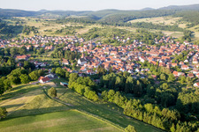 Lembach in the state Bas-Rhin, France from a drone
