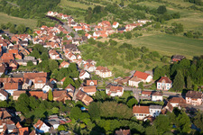 Lembach in the state Bas-Rhin, France from above