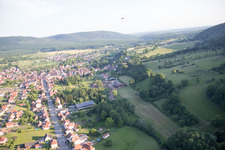 Drone image of Lembach in the state Bas-Rhin, France