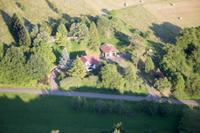 Aerial photograpy of Lembach in the state Bas-Rhin, France