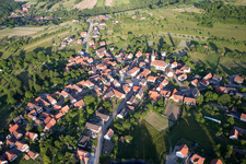 Wingen in the state Bas-Rhin, France from above