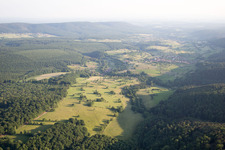 Drone recording of Wingen in the state Bas-Rhin, France