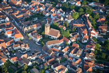 District Billigheim in Billigheim-Ingenheim in the state Rhineland-Palatinate, Germany out of the air