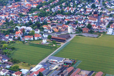 Eisenbahnstr in Herxheim bei Landau in the state Rhineland-Palatinate, Germany