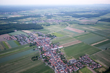 Aerial view of District Hayna in Herxheim bei Landau in the state Rhineland-Palatinate, Germany