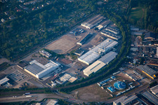 Hardtgraben industrial area in Bruchsal in the state Baden-Wuerttemberg, Germany