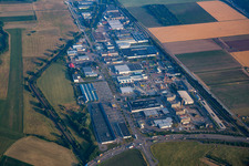 Kammerforststr industrial area in Bruchsal in the state Baden-Wuerttemberg, Germany