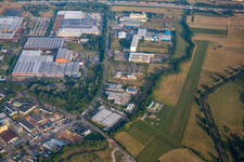 John Deere GmbH from the east in Bruchsal in the state Baden-Wuerttemberg, Germany