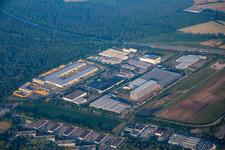 Vichystr industrial area in Bruchsal in the state Baden-Wuerttemberg, Germany