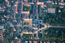 Building complex in the park of the castle Bruchsal in Bruchsal in the state Baden-Wurttemberg