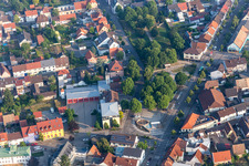Grounds of the fire depot on liberty fire fighters in the district Wiesental in Waghaeusel in the state Baden-Wurttemberg, Germany