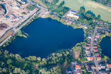 Lakes Am Steinwerk in Philippsburg in the state Baden-Wuerttemberg, Germany