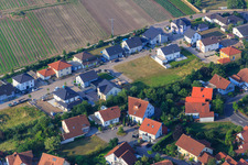 Aerial photograpy of In the rectory garden in Zeiskam in the state Rhineland-Palatinate, Germany