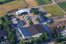 Chic market hall in Zeiskam in the state Rhineland-Palatinate, Germany
