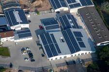 Aerial view of Hospital grounds of the rehabilitation center in Herxheim bei Landau (Pfalz) in the state Rhineland-Palatinate, Germany