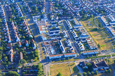 New development area Keßlaustr in the district Knielingen in Karlsruhe in the state Baden-Wuerttemberg, Germany