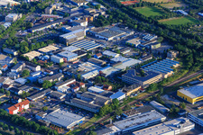 Gablonzer Straße industrial area with EBI Computer Solutions - Michael Ebinger in the district Mühlburg in Karlsruhe in the state Baden-Wuerttemberg, Germany