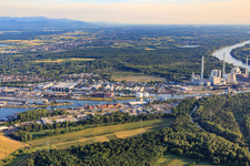 Nordbeckenstraße at the Karlsruhe Rhine ports in the district Knielingen in Karlsruhe in the state Baden-Wuerttemberg, Germany
