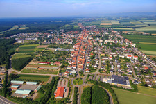 City view from the east in Kandel in the state Rhineland-Palatinate, Germany
