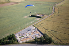 Aerial view of Crucheray in the state Loir et Cher, France