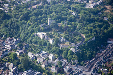Vendôme in the state Loir et Cher, France from the drone perspective