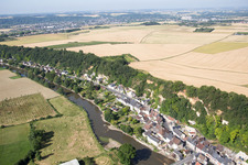 Saint-Rimay in the state Loir et Cher, France seen from above