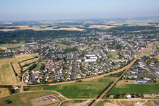 Aerial photograpy of Montoire-sur-le-Loir in the state Loir et Cher, France