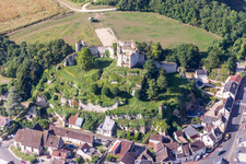 Ruins and vestiges of the former castle and fortress of Montoire sur le Loir in Montoire-sur-le-Loir in Centre-Val de Loire, France