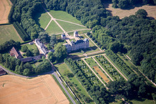 Oblique view of Château du Plessis-Fortia sci in Huisseau-en-Beauce in the state Loir et Cher, France