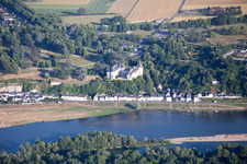 Aerial view of Chaumont-sur-Loire in the state Loir et Cher, France