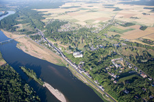 Chaumont-sur-Loire in the state Loir et Cher, France viewn from the air