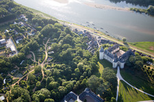 Aerial photograpy of Chaumont-sur-Loire in the state Loir et Cher, France