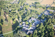 Bird's eye view of Chaumont-sur-Loire in the state Loir et Cher, France