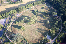 Drone recording of Chaumont-sur-Loire in the state Loir et Cher, France