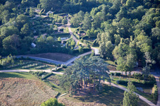 Chaumont-sur-Loire in the state Loir et Cher, France seen from a drone