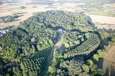 Fougères-sur-Bièvre in the state Loir et Cher, France seen from above