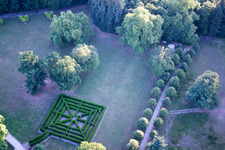 Aerial view of Cheverny in the state Loir et Cher, France